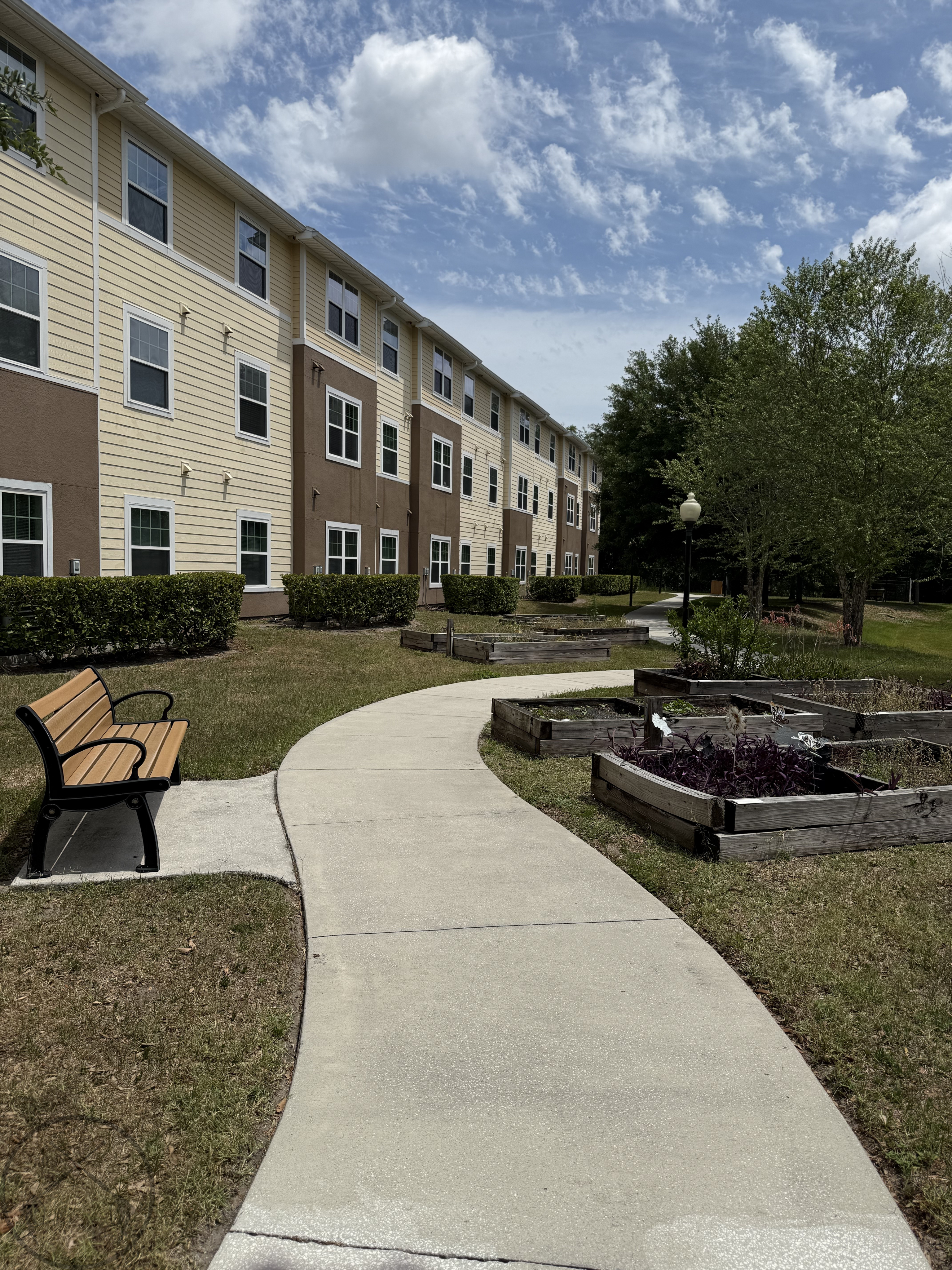 Picture of Xterior Care Professionals pressure washing job at an apartment complex in Jacksonville, FL