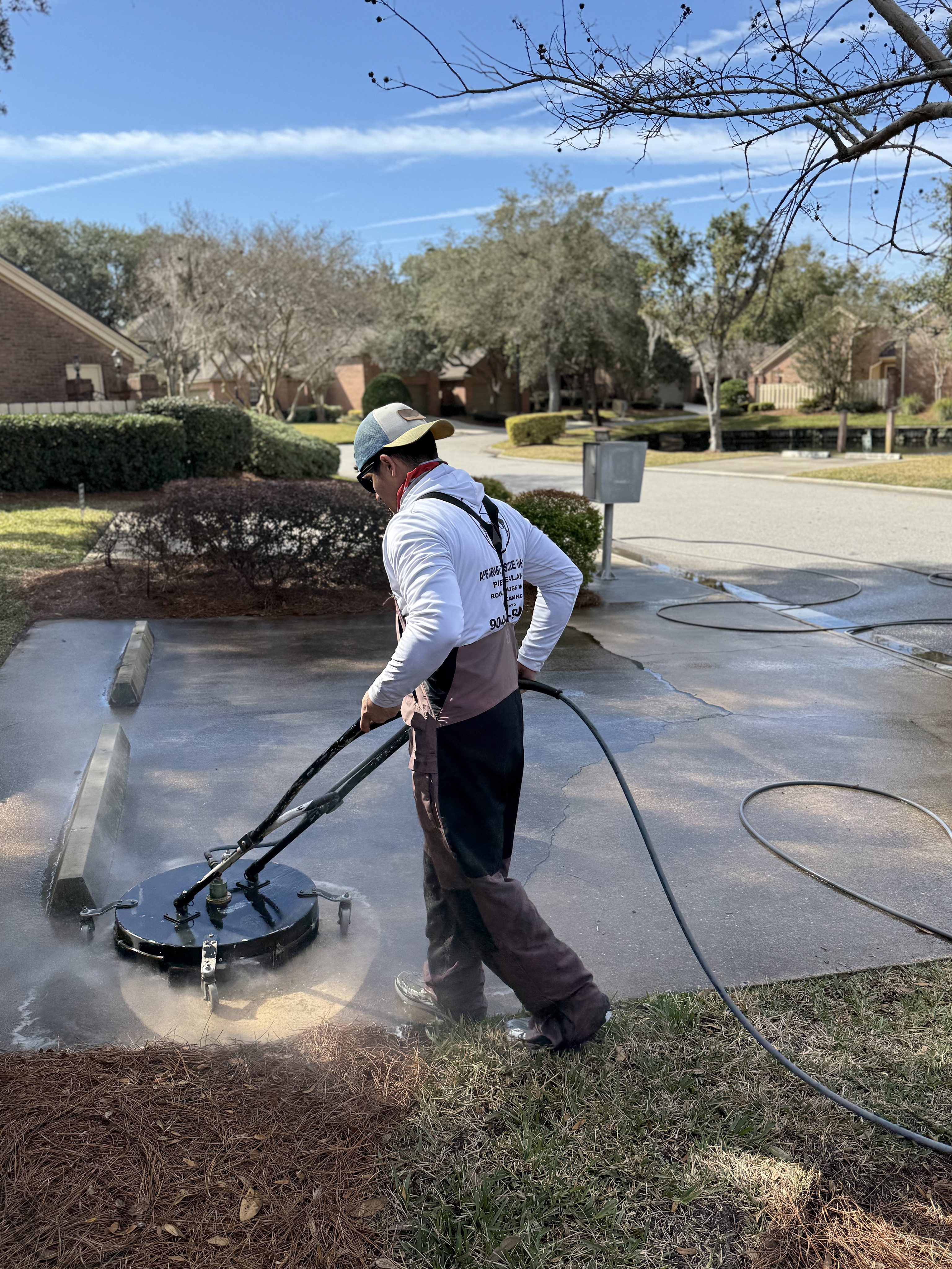 description of pressure washing job
